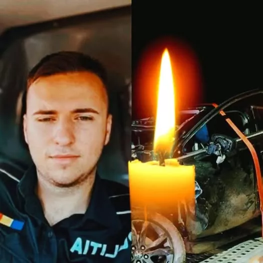 Tragedie în Prahova: Valentin, un tânăr polițist de 21 de ani, și-a pierdut viața într-un accident rutier