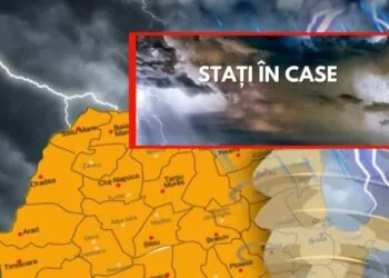 Cod galben de furtuni în București. ANM anunță instabilitate atmosferică și ploi abundente până luni seara