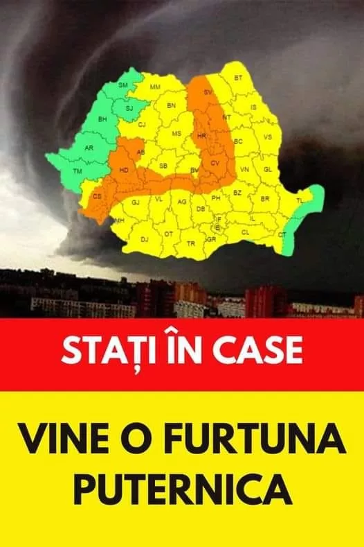 Avertizări meteo de ultimă oră: Ploi torențiale și inundații în mai multe județe. Trafic rutier și feroviar afectat grav
