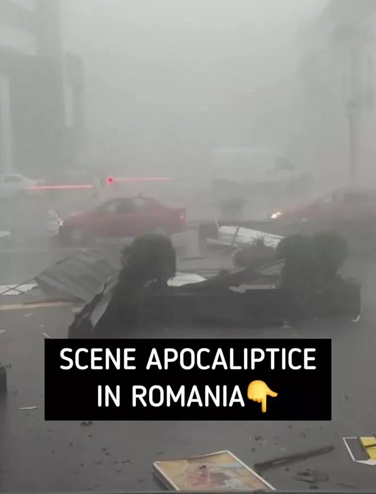 Furtună devastatoare în Sinaia: acoperișuri smulse, copaci doborâți și pagube uriașe