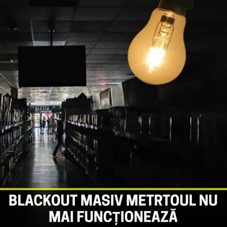 Pană majoră de curent: Metroul s-a oprit, transportul public paralizat în mai multe regiuni