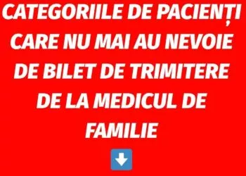 Consultații medicale fără bilet de trimitere pentru pacienții cu boli cronice. Ce categorii sunt vizate