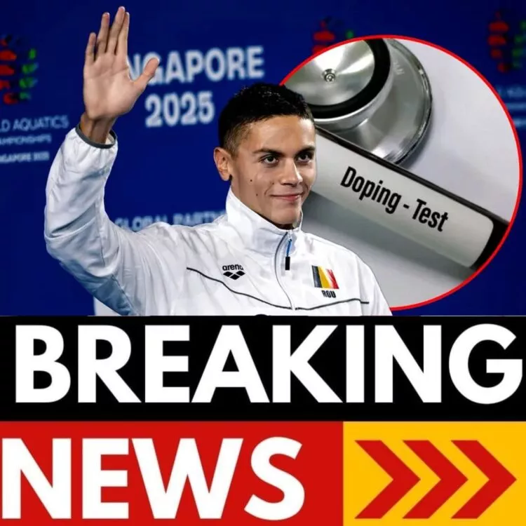David Popovici, dublu campion mondial și controlat antidoping imediat după cursă
