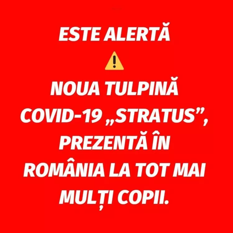Alertă medicală: Noua tulpină COVID-19 „Stratus” afectează tot mai mulți copii din România