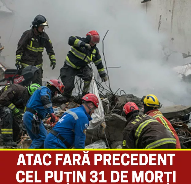 Atac devastator asupra Kievului: bilanțul urcă la 31 de morți, dintre care 5 copii. Reacția SUA și amenințările la adresa Rusiei