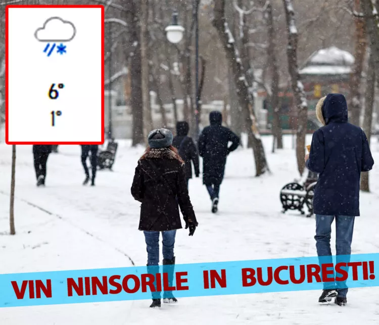 Când ninge prima dată în București, potrivit prognozei Accuweather