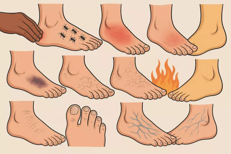 9 semne vizibile la nivelul picioarelor care pot indica probleme ale ficatului