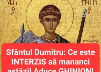 Sfântul Mare Mucenic Dimitrie: Obiceiul Focului lui Sâmedru, Predicții Meteo și Interdicții Populare