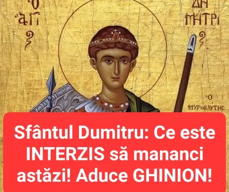 Sfântul Mare Mucenic Dimitrie: Obiceiul Focului lui Sâmedru, Predicții Meteo și Interdicții Populare