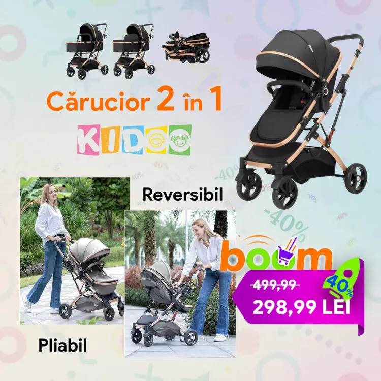 Alegerea unui cărucior potrivit: de ce contează și cum să alegi un model 2-în-1