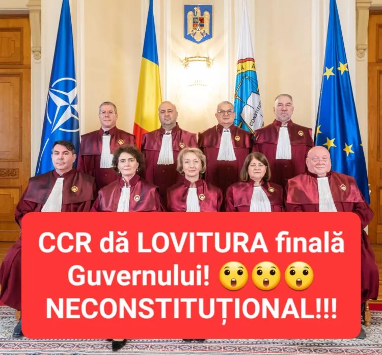 CCR a respins Legea! Guvernul primeste lovitura finala?