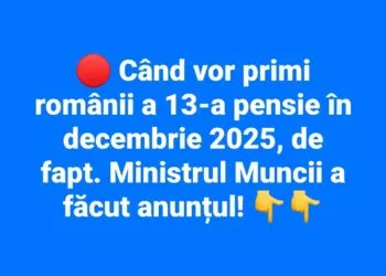 A 13-a pensie va fi virată în decembrie