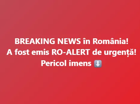 Ministrul Sănătății a intervenit: A fost transmis Ro-Alert!