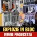 Explozie puternică într-un bloc din Bihor
