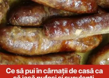 Secretul cârnaților de casă fragezi și aromați. Trucul simplu recomandat de bucătari