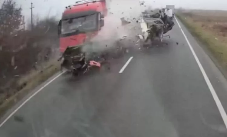 Gest impresionant la locul tragediei de pe E70