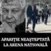 A fost surprinsă la Arena Națională în ziua depunerii sicriului lui Mircea Lucescu