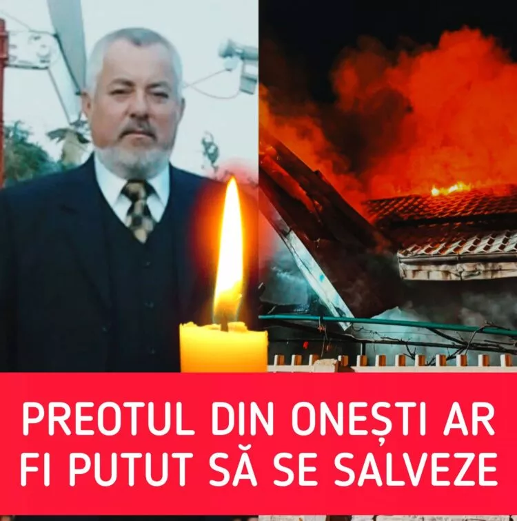 Tragedie în Onești: un preot de 66 de ani a murit într-un incendiu devastator izbucnit în propria locuință