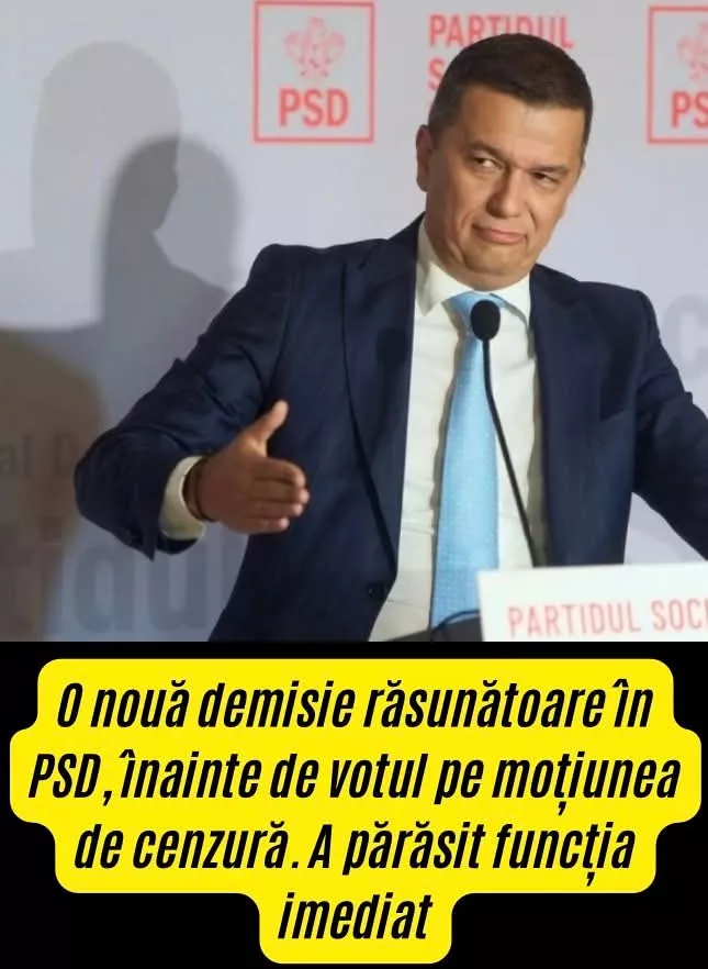 Demisie anunțată după un eveniment oficial