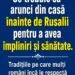 Ce trebuie să arunci din casă înainte de Rusalii pentru liniște, sănătate și noroc. Tradiții vechi păstrate și astăzi