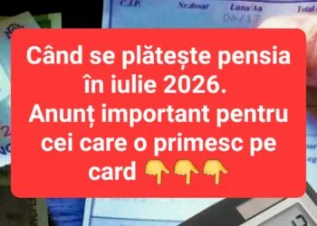 Cand intră pensiile in iulie