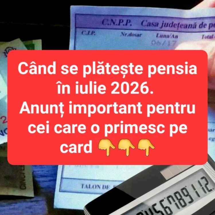 Cand intră pensiile in iulie