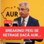 Petrișor Peiu anunță că s-ar retrage din funcția de lider al senatorilor AUR