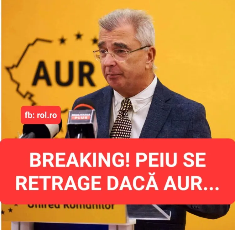 Petrișor Peiu anunță că s-ar retrage din funcția de lider al senatorilor AUR