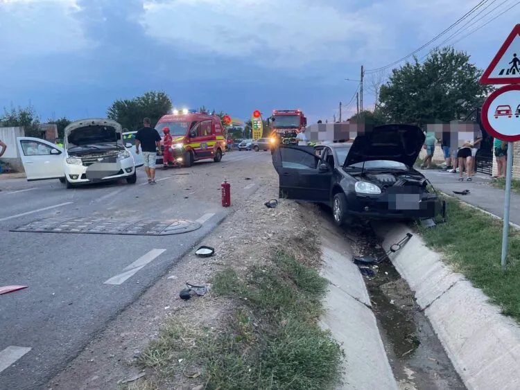 Accident pe DJ 711, în Racovița