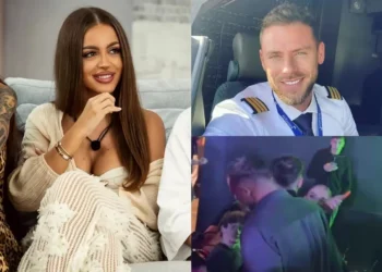 Claudia Ion a încercat să-l lovească pe Eduard Vlădescu într-un club din Timișoara