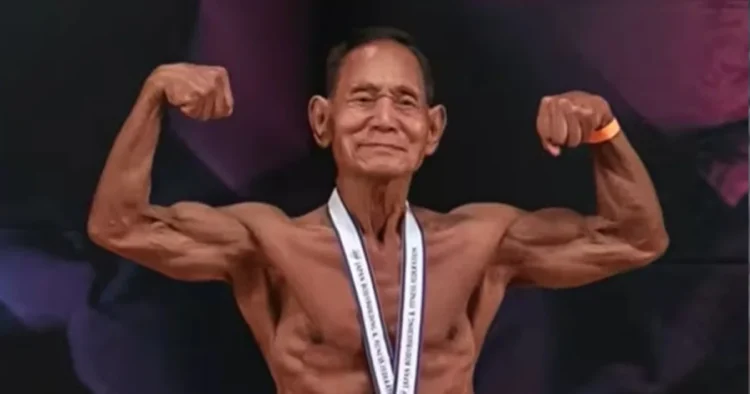 Culturistul japonez Toshisuke Kanazawa, 90 de ani, a urcat pe scenă în Spania
