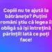 Copiii pot fi obligați prin lege să-și întrețină părinții la bătrânețe. Ce condiții trebuie îndeplinite