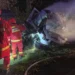 Accident grav în Iași. Doi șoferi au murit, iar o autoutilitară cu piese auto a luat foc. Cum s-a produs tragedia