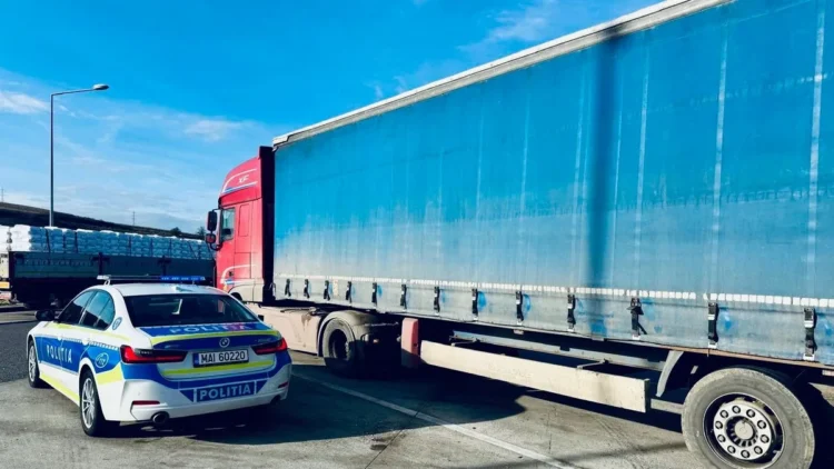 Șofer de TIR din Dâmbovița, reținut după ce a încercat să mituiască polițiștii rutieri din Brașov