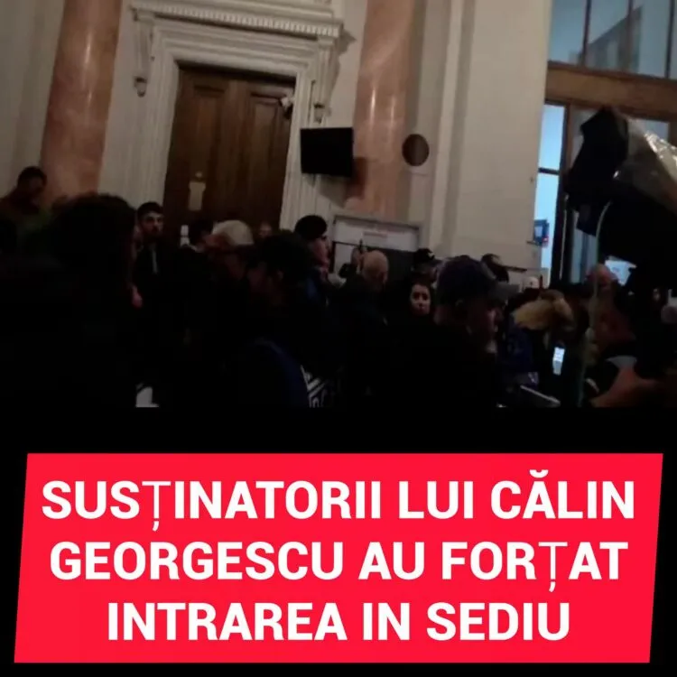 Susținătorii lui Călin Georgescu au intrat în curtea Curții de Apel București