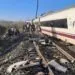 Două vagoane au căzut de pe terasament